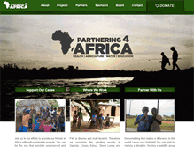 Tablet Screenshot of partnering4africa.org